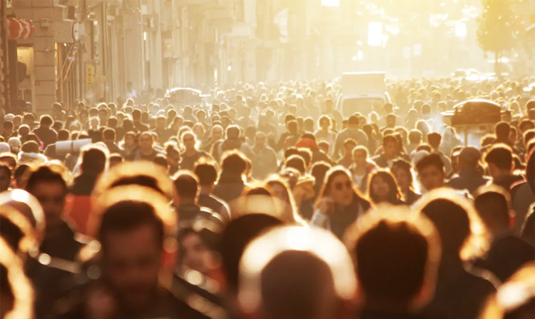 kesibukan manusia di perkotaan