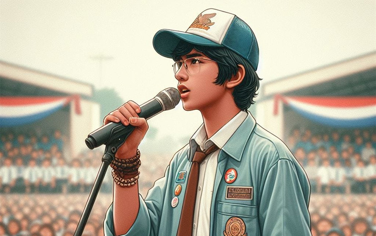 Ilustrasi: Kandidat Ketua OSIS/MPK SMP Negeri 1 Cimahi