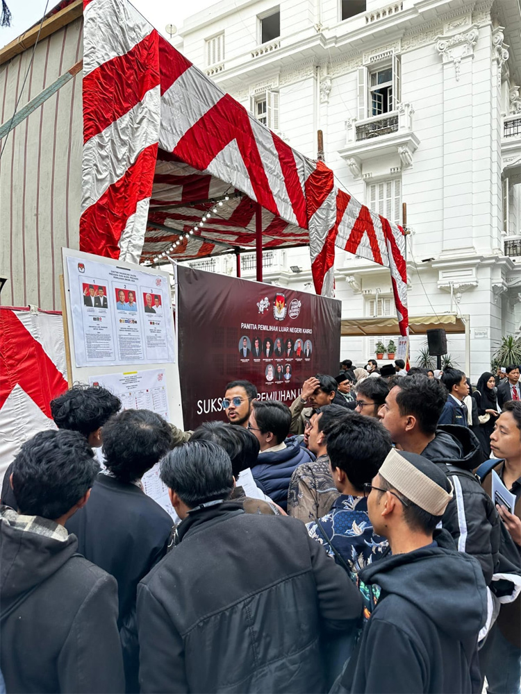 Suasana Pemilu di Aisha Eltaymouria Garden City, Kairo (Sumber: KBRI Kairo)