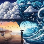 Ilustrasi melawan arus atau abnormal