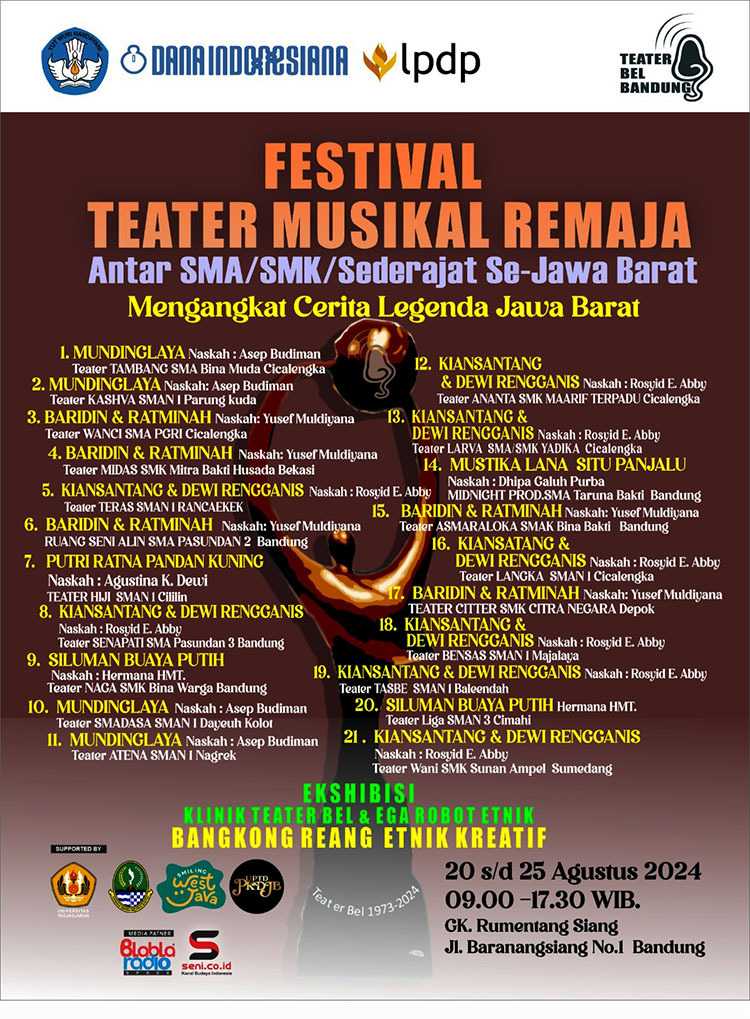 Flyer Festival Teater Musikal Remaja (FTMR) ke-8 Tahun 2024