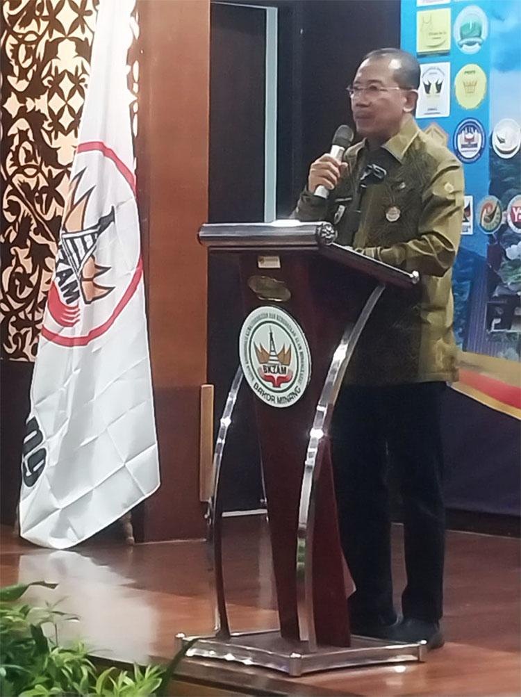 Sambutan Kepala Dinas Kebudayaan BapakJefri Arifin mewakili Gubernur Provinsi Sumatera Barat - (Sumber: Febri/BJN)