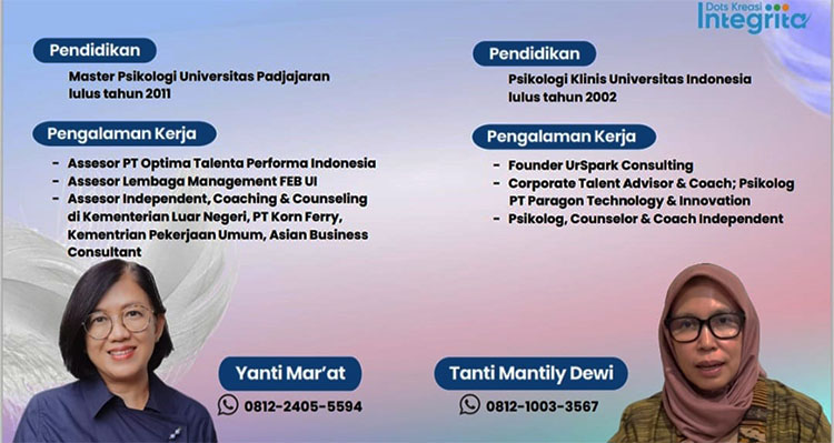 Psikolog  Yanti Mar'at, dan Tanti Mantili - (Sumber: FSY/BJN)