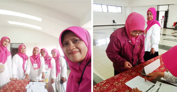 Para panitia acara “Halal Bihalal Korwil 1” Komunitas Keluarga Cerebral Palsy Bandung Raya - (Sumber: Ericka/BJN)