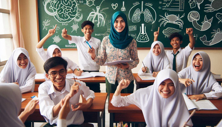 Belajar di kelas