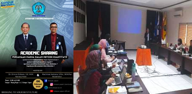 Penyelenggaraan Academic Sharing yang berlangsung pada 6 Februari 2025 - (Sumber: Humas STIEPAR YAPARI)