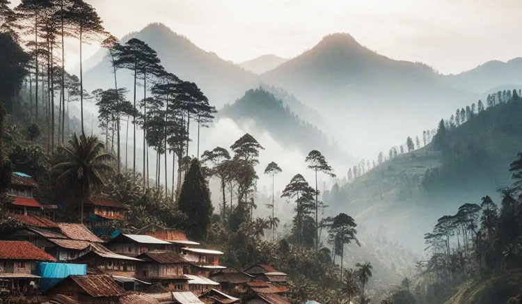 Desa di kaki Gunung