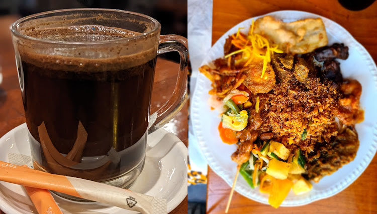Kopi hitam dan nasi goreng