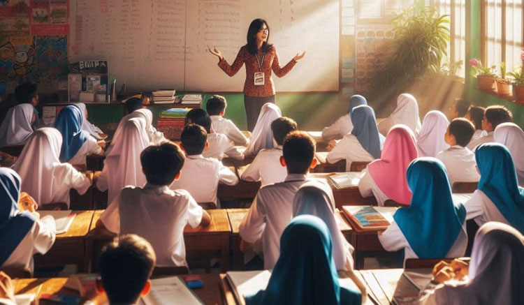 belajar di sekolah