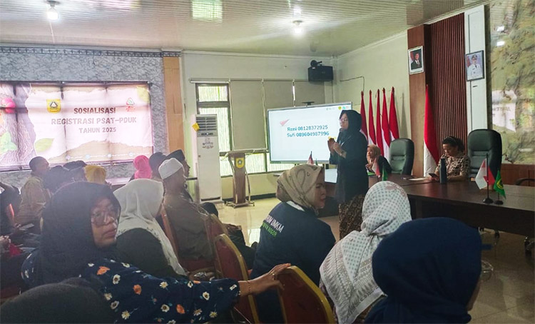 Bimbingan pelatihan registrasi PSAT-PDUK melalui aplikasi OSS