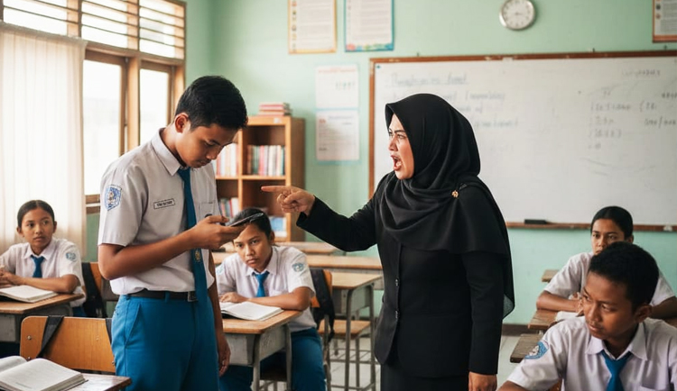Guru marah kepada muridnya