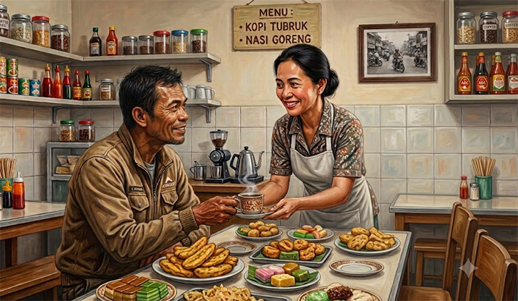 pelayan rumah makan cantik